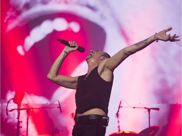 Depeche Mode's lead singer Dave Gahan performs on stage at Rogers Arena, Vancouver, October 25 2017.  Gerry Kahrmann  /  PNG staff photo) ( Prov / Sun News ) 00051138A Story by Stuart Derdeyn [PNG Merlin Archive]
Gerry Kahrmann, PNG