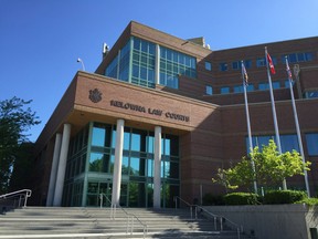 Outside the Kelowna Law Courts.