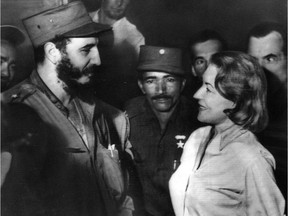 Vancouver Sun fashion editor Marie Moreau met with Cuban leader Fidel Castro near his stronghold in the Sierra Madre mountains in 1959.