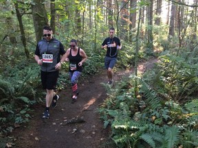 Close to 600 runners took part in Sunday's MEC Langley trail races at Campbell Valley Regional Park. The season-ending event included a half marathon, 10K and 5K, and started at finished at Historic Langley Speedway.