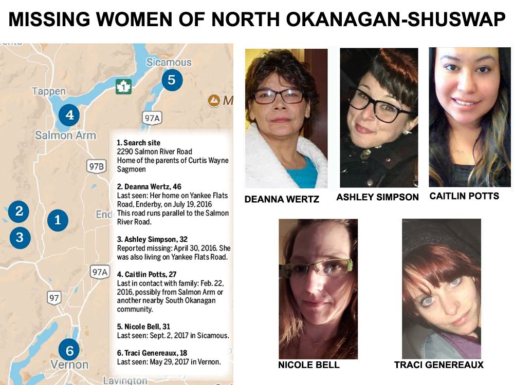 Fears Rise As 5 Women Missing In B.C. Area Where Human Remains Found ...