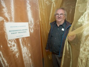 Terry Lawrence, a former homeless man who now works for the Union Gospel Mission, is inside Encounter, an escape room built by Lawrence and a team from the UGM at Exit in Richmond. Encounter is designed to help average people face the challenges of homelessness in an interactive escape-room setting.