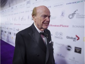 Jim Pattison on the red carpet at the David Foster Foundation 30th Anniversary Miracle Gale and Concert, at Rogers Arena in Vancouver, BC Saturday, October 21, 2017.