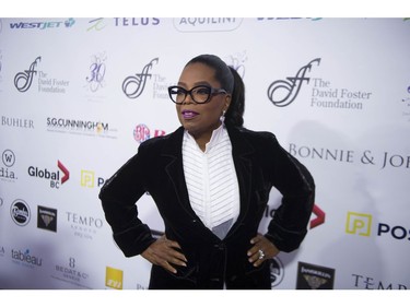 Vancouver, BC: OCTOBER 21, 2017 -- Oprah Winfrey on the red carpet at the David Foster Foundation 30th Anniversary Miracle Gale and Concert, at Rogers Arena in Vancouver, BC Saturday, October 21, 2017.  (Photo by Jason Payne/ PNG) (For story by reporter) ORG XMIT: davidfosterredcarpet [PNG Merlin Archive]

VANCOUVER OUT
Jason Payne, PNG