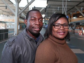 Remy Kasongo Mutambayi and his wife Pamela Zenda arrived in Canada July 20, 2017 from Zimbabwe with the help of the Community Airport Newcomers Network (CANN), a service of Canada's settlement process at YVR that is operated by the community service group SUCCESS.