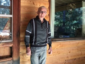 Robert Jardine, 80, came home from combining this weekend to discover a bear had broken into his home in Torch River, Sask. The bear eventually left and a conservation officer boarded up his window, but the bear returned and Jardine shot the animal as it barged through his boarded up window into his kitchen.