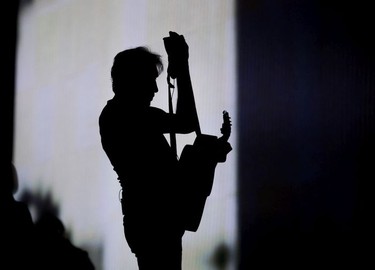 Pink Floyd co-founder Roger Waters performs on his Us + THEM tour at Rogers Arena, Vancouver, October 28 2017.