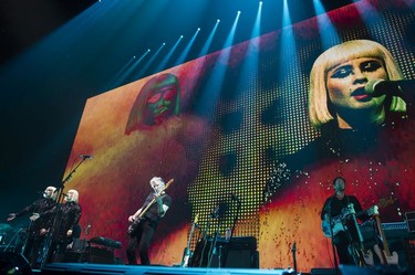 Pink Floyd co-founder Roger Waters performs on his Us + THEM tour at Rogers Arena, Vancouver, October 28 2017.