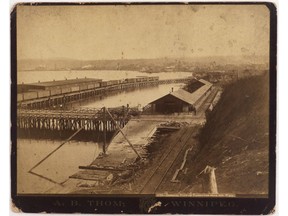 Vancouver's first Canadian Pacific Railway station, in 1887.