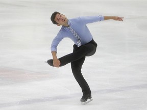 Liam Firus competes during the free skate at the U.S. International Figure Skating Classic in Salt Lake City, Friday, Sept. 15, 2017. (AP Photo/Rick Bowmer) ORG XMIT: UTRB176
Rick Bowmer, AP