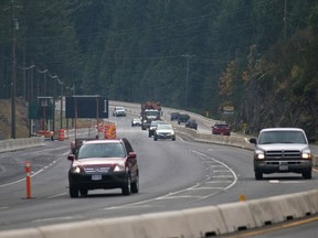 The Malahat Highway on Vancouver Island.