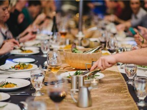 Friends old and new gather for the gourmet dinners at Cornucopia in Whistler.