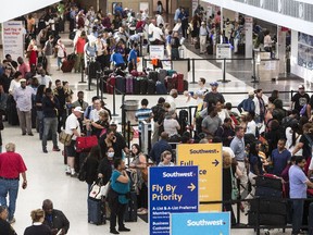 Child injured by dog during boarding for Southwest flight.