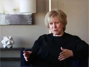 Former prime minister Kim Campbell, pictured last month, doesn’t comment on Canadian politics, but she doesn’t hold back when discussing the current global scene. ‘The people who are following the reliable news are concerned about it, but there is a whole alternative narrative being put out through Donald Trump's tweets, through Breitbart News and through Fox News, which is scandalously terrible,’ she says. ‘It’s just lies.’