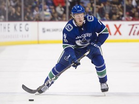 Brock Boeser, who leads the Canucks in scoring with five goals and eight assists, now has 18 points (nine goals, nine assists) in 19 career games after playing nine times at the tail end of last season.