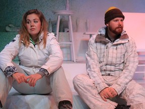 Kim Larson and Peter Carlone star in Almost, Maine, which runs until Dec. 16 at the Pacific Theatre.