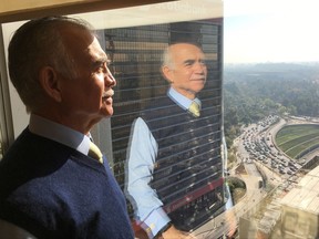 Mexican businessman Alfonso Romo, who presented and helped design the platform of the left-wing party Morena, overlooks Mexico City from his office tower on Tuesday, Nov. 21, 2017. While the countries re-negotiating the North American Free Trade Agreement huddled quietly in a Mexico City hotel this week, a neighbourhood away a noisy political event unfolded that could affect the agreement's fate. THE CANADIAN PRESS/Alex Panetta