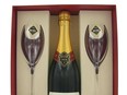 Marquis Wine Cellars has some terrific ideas featuring a Bollinger Gift Set with Champagne Flutes.