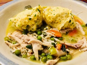 Randy Shore makes chicken fricassee.