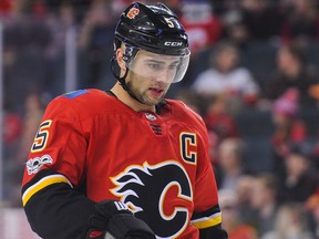 Calgary Flames captain Mark Giordano is a tough customer at the best of times, and will pose a real problem for the Canucks top line of Bo Horvat, Brock Boeser and Sven Baertschi.