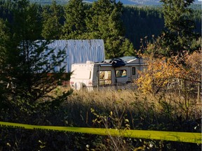 This is the fifth-wheel trailer on the Sagmoen farm near Salmon Arm where Curtis Wayne Sagmoen lived, according to a sex worker who visited it.