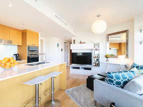 A one-bedroom condo at 1565 W 6th Avenue in Vancouver listed for $698,000. The overheated entry-level home buying market is being caused by conflicting initiatives from various levels of government, says Dan Scarrow.