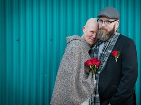 Chris Walters, right, was dying of colon cancer, and chose doctor-assisted death. His diagnosis was dropped on him like a bomb, says Jana Buhlmann, his wife of less than a year.