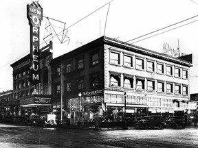 1929 view of the Orpheum theatre in Vancouver.
