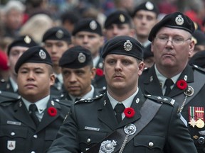 Veterans and serving members of the Canadian Forces can ride transit for free on Remembrance Day.