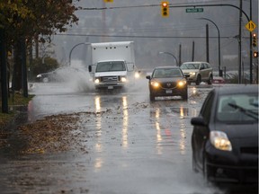 Localized flooding in Vancouver on November 2 2017.