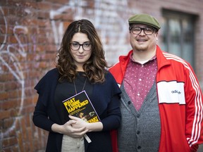 Comedians Charlie Demers and Evany Rosen. Demers has started his own imprint for Arsenal and Rosen's book is the first one out.