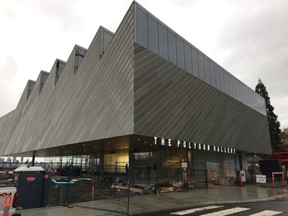 From outside, looking south: the new $18 million Polygon Gallery in North Vancouver. It opens Saturday.