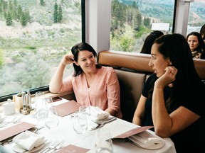 The Rocky Mountaineer's culinary team will host guests in their elegant rail car dining room for a multi-course meal  as part of Dine Out Vancouver 2018.