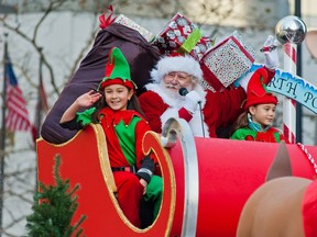 This Sunday's Santa Claus Parade in Vancouver is now sponsored by Telus. [PNG Merlin Archive]
Handout, PNG