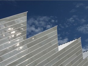 The serrated, saw-tooth roof of The Polygon Gallery was chosen to recall the industrial heritage of the site and to provide natural light for the art exhibition spaces on the second floor.  Photo: Ema Peter Photography