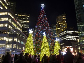 Watch four magnificent holiday trees, one of which is 76 feet tall, come alive with hope and light. This free family-friendly event features live entertainment and music, free cookies and hot chocolate, local food trucks and fun activities for kids. The lights remain on throughout the holiday season.