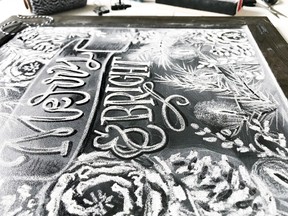 La-Z-Boy’s three Metro Vancouver locations are offering in-store chalk-art workshops this holiday season.