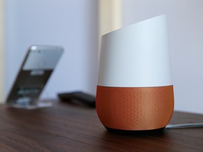 A Google Home smart speaker. The number of consumer-owned connected devices in Canadian households is expected to increase by 60 per cent between now and 2021.