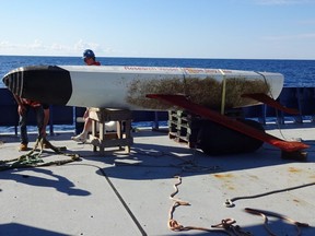 Ada, the robotic sailboat, was found off the coast of Florida on Dec. 1 by the U.S. research vessel Neil Armstrong, 15 months after it was launched from Newfoundland. Ada was built by an engineering team at the University of B.C. to cross the Atlantic Ocean without human assistance.