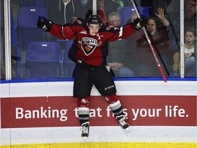 Goal celebrations have been common for Vancouver Giants winger Ty Ronning.
