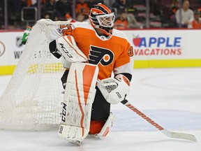 Netminder Brian Elliott of the Philadelphia Flyers will be looking to stand tall when his struggling squad faces the Canucks Thursday night in Vancouver.