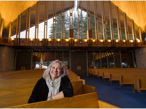 Pastor Jane Sidjak in the sanctuary of the West Van Baptist Church, North Vancouver, December 21 2017.