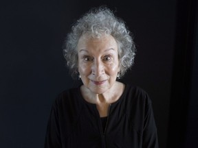 Margaret Atwood poses for a photo as she promotes "Alias Grace" at the Toronto International Film Festival, in Toronto on Wednesday, September 13, 2017.