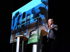 David Frum, the former George W. Bush speechwriter, speaks at the opening of the Vancouver Real Estate Strategy and Leasing Conference in November.
