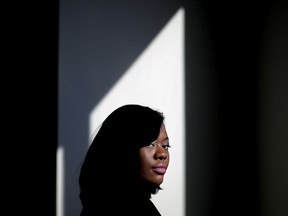 Sharonda Fields, who said she was abused while working at a Georgia restaurant last year, is photographed at her attorney's office in Atlanta, Monday, Dec. 4, 2017. "I was absolutely humiliated. It was degrading, I felt embarrassed, said Fields. "I just felt like nothing happened when those guys talked to me that way and especially when the staff and the managers knew what was going on it made me feel like dirt." As new allegations of sexual harassment are levied against famous people in the worlds of entertainment, news and politics day after day, stories like Fields' are quietly playing out in restaurant, bars and hotels across the country.
