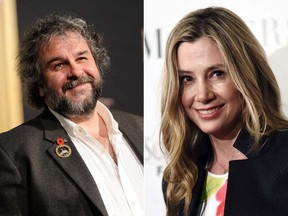 Peter Jackson, pictured at left, says he is now realizing that Harvey Weinstein’s advice to avoid working with Mira Sorvino, pictured at right, or Ashley Judd was likely part of a smear campaign against the two actresses. Jackson tells Stuff that he was told in the late 1990s that they were “a nightmare” to work with and thus didn’t consider either for his Lord of the Rings films.(AP file photos)