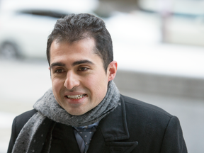 Mustafa Ururyar arrives at a Toronto courthouse to post a peace bond regarding his now dismissed conviction of sex assault against Mandi Gray, Wednesday Dec. 13, 2017.