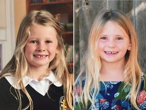 Chloe Berry, 6, left, and her four-year-old sister Aubrey were found dead by police in Oak Bay on Christmas Day.
