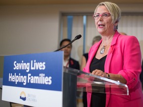 B.C. Minister of Mental Health and Addictions Judy Darcy