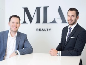 Pete Shpak, realtor with MLA Realty and Ryan Lalonde, president and partner of MLA Canada.